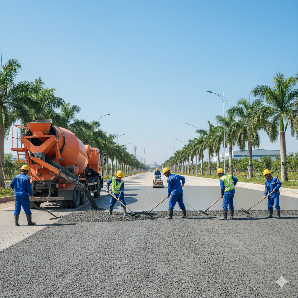 Thi Công Thảm Lót Nhựa Bê Tông Bình Dương